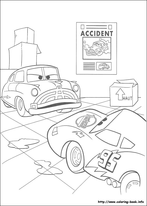 Plansa de colorat cu Cars pixar 221 137